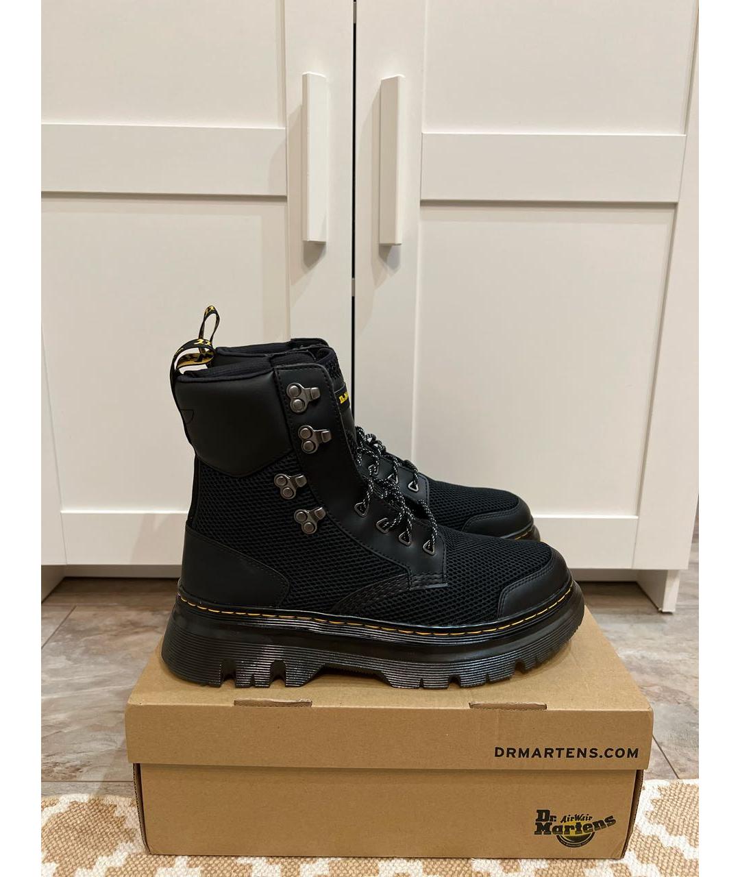 DR. MARTENS Черные кожаные высокие ботинки, фото 7