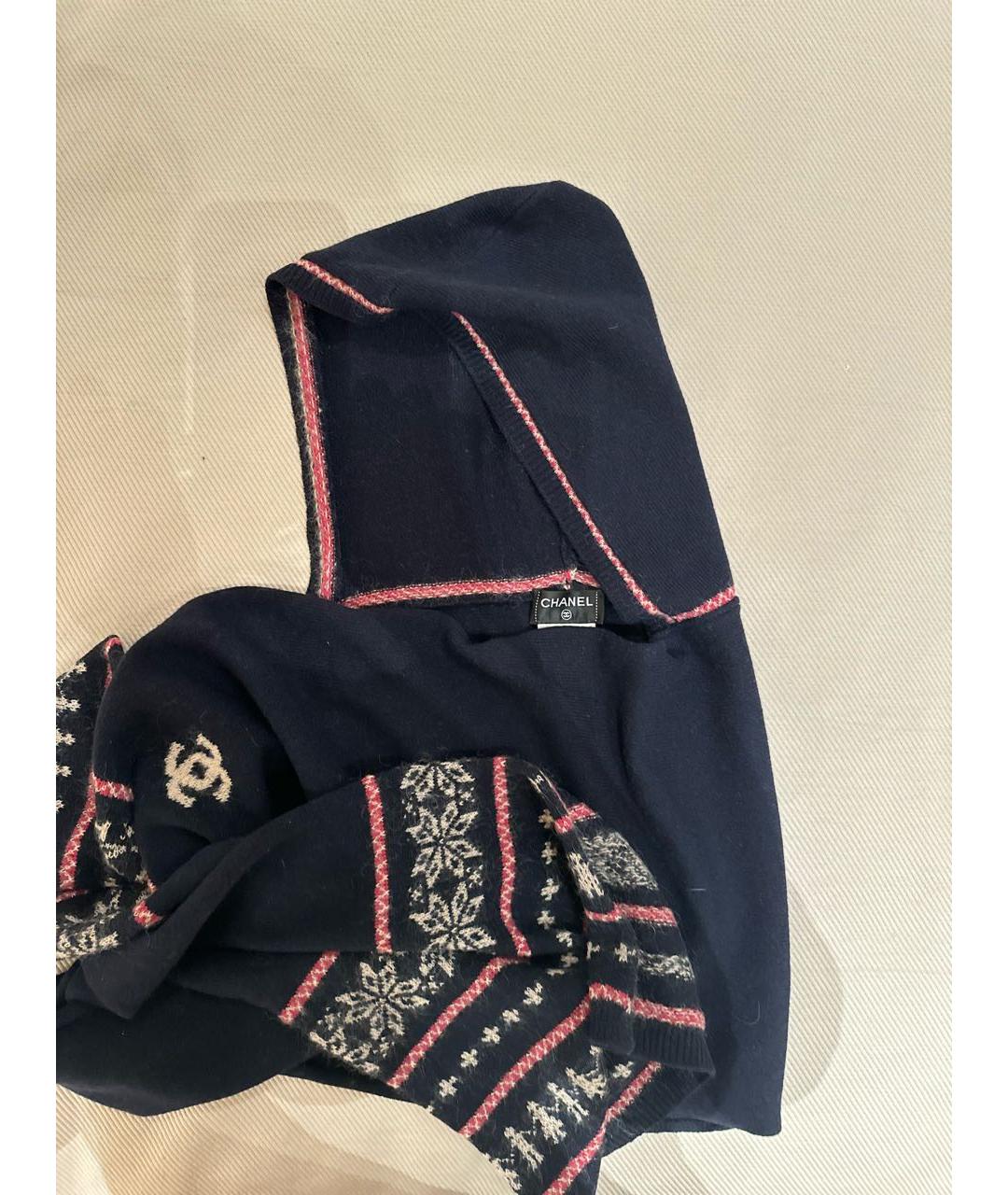 CHANEL Синяя шерстяная шапка, фото 2