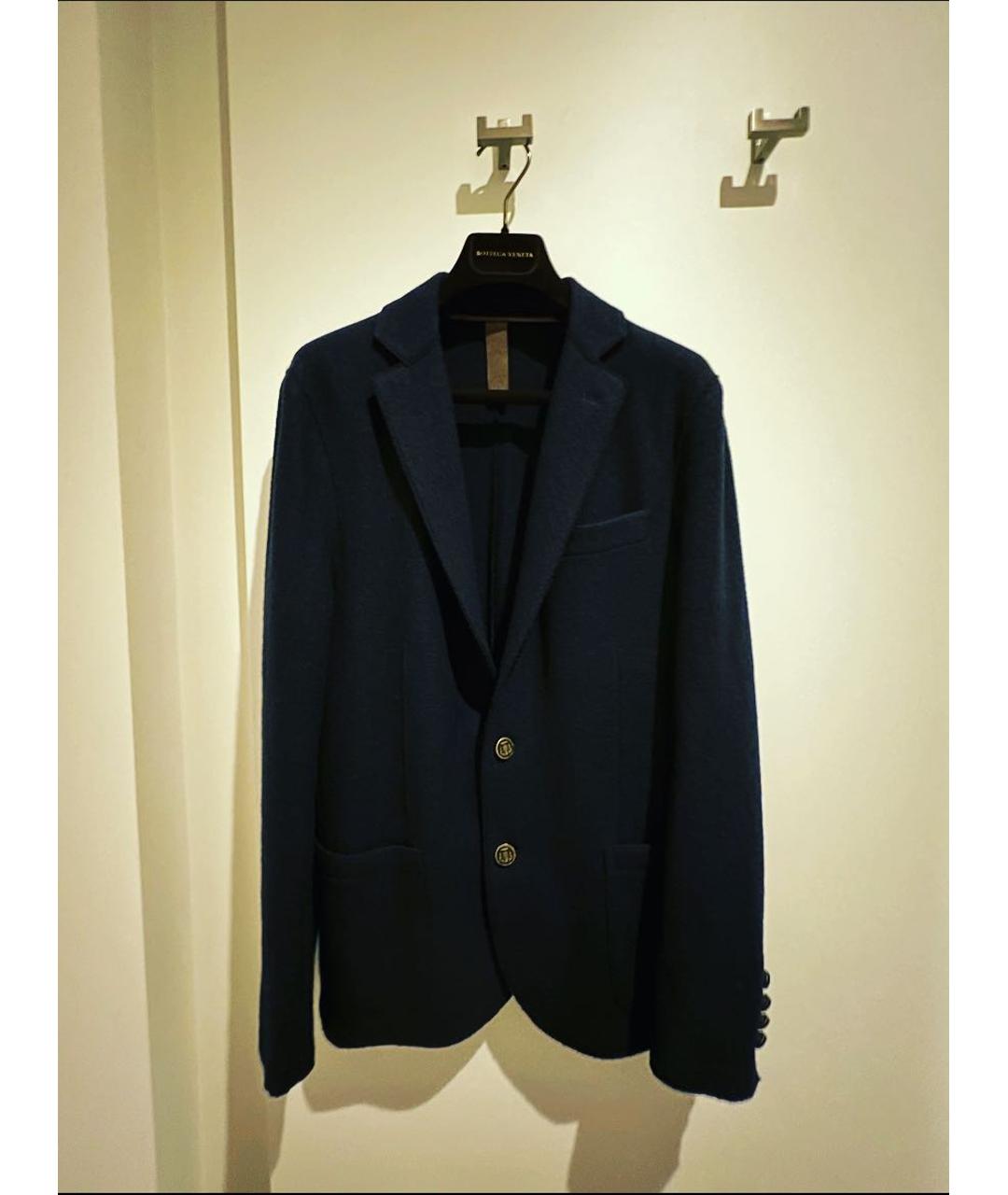 ELEVENTY Синий шерстяной пиджак, фото 7