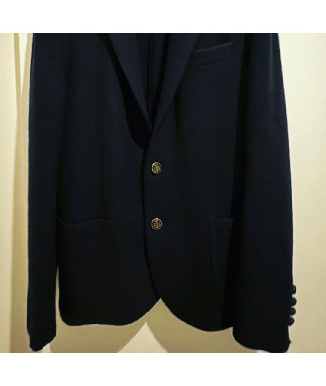 ELEVENTY Синий шерстяной пиджак, фото 3