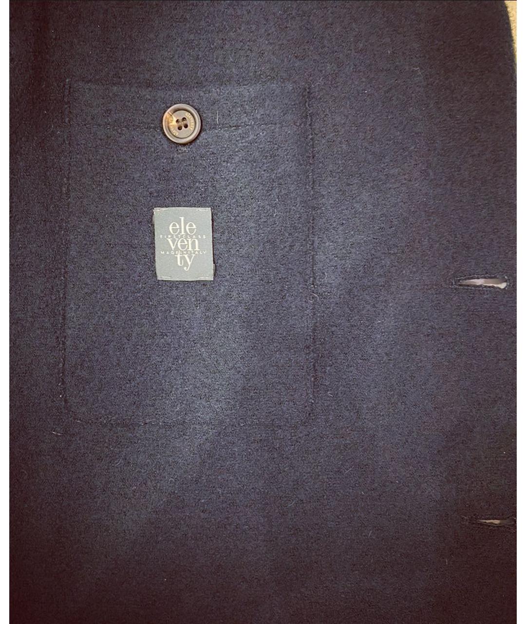 ELEVENTY Синий шерстяной пиджак, фото 5