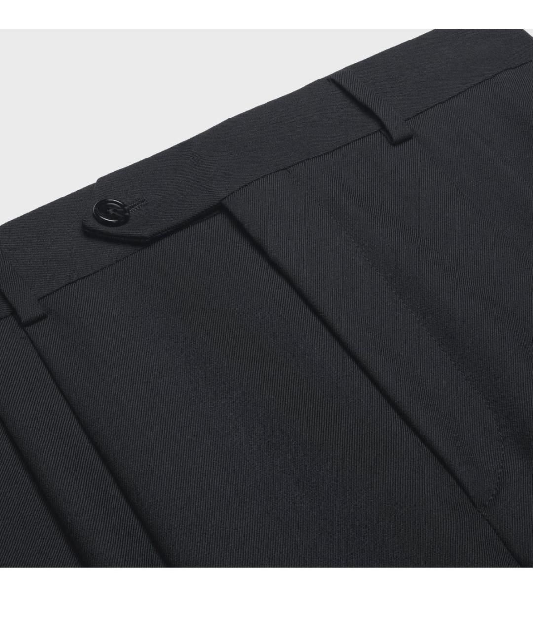 CELINE Черные шерстяные шорты, фото 3
