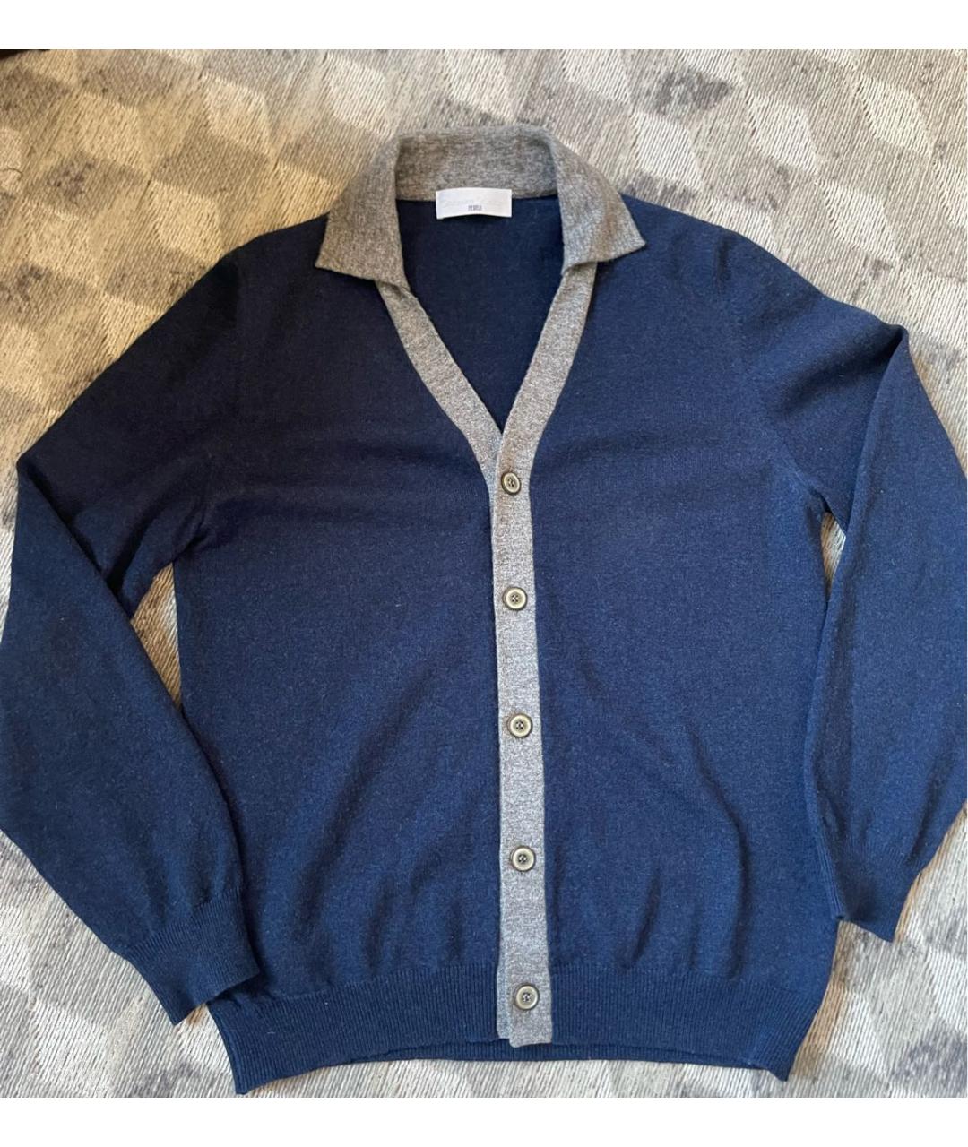 FEDELI Синий кашемировый джемпер / свитер, фото 7