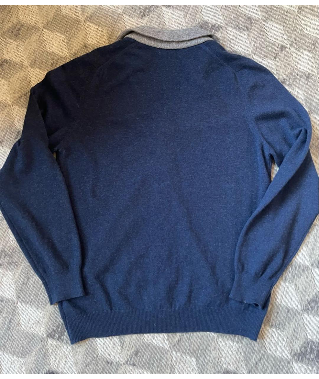 FEDELI Синий кашемировый джемпер / свитер, фото 6