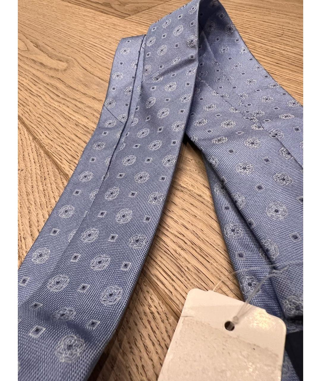 BROOKS BROTHERS Голубой шелковый галстук, фото 4