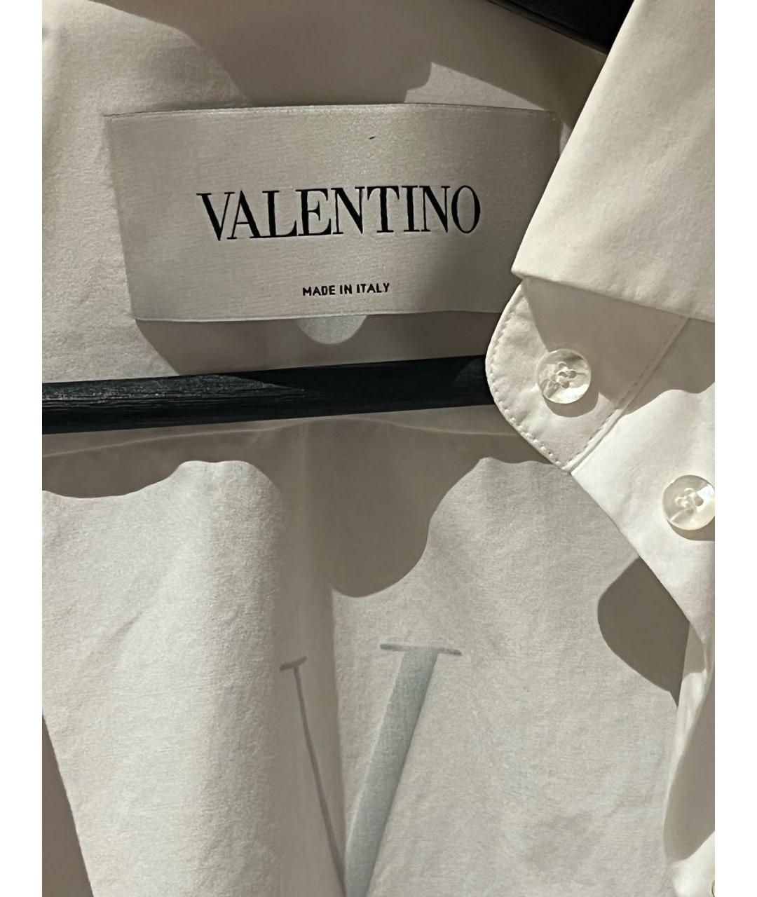 VALENTINO Белое хлопковое повседневное платье, фото 6