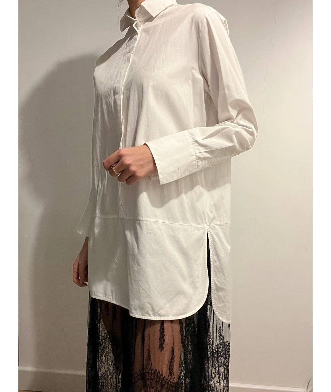 VALENTINO Белое хлопковое повседневное платье, фото 3