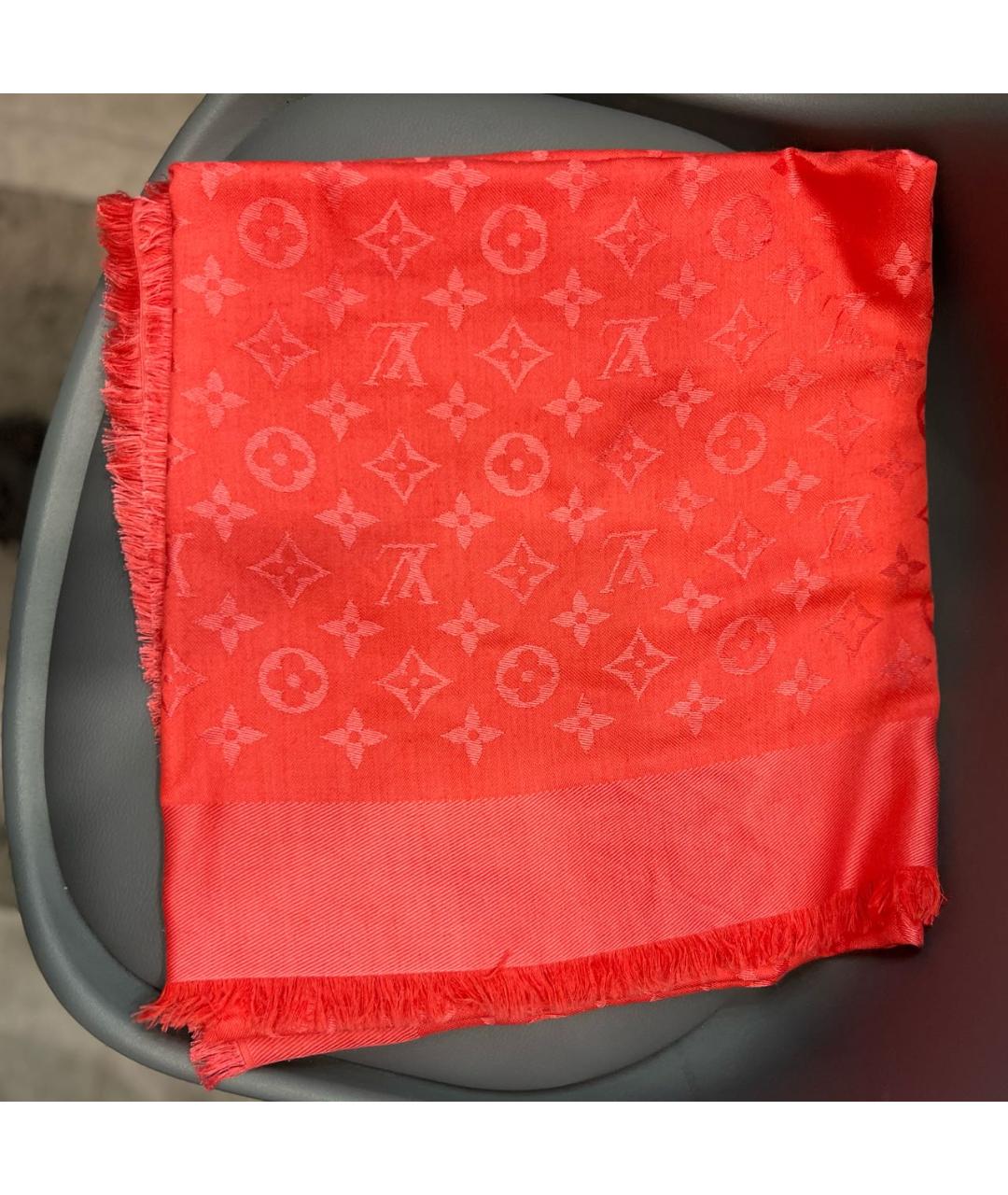 LOUIS VUITTON Коралловый платок, фото 4