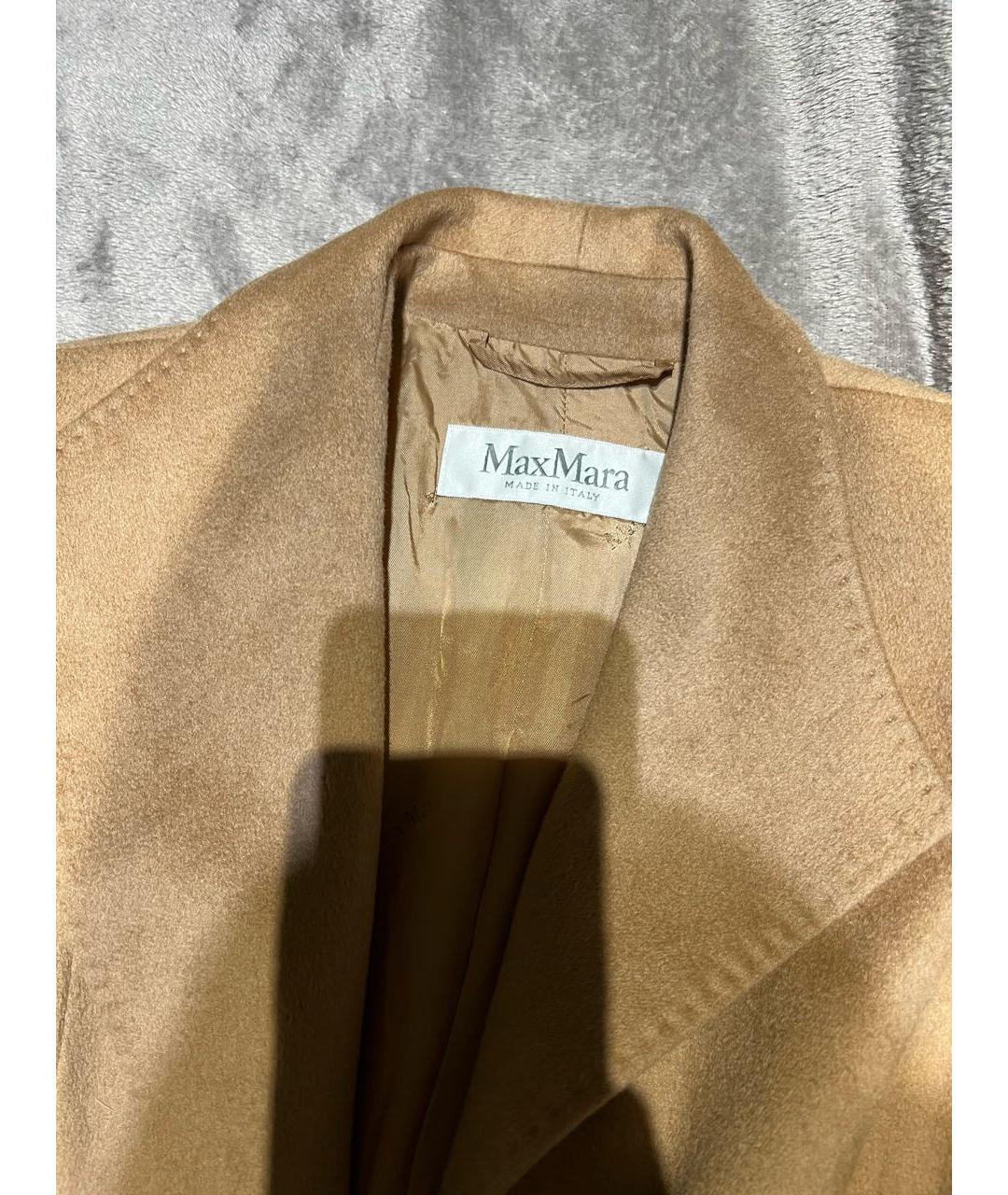MAX MARA Горчичный велюровый жакет/пиджак, фото 3