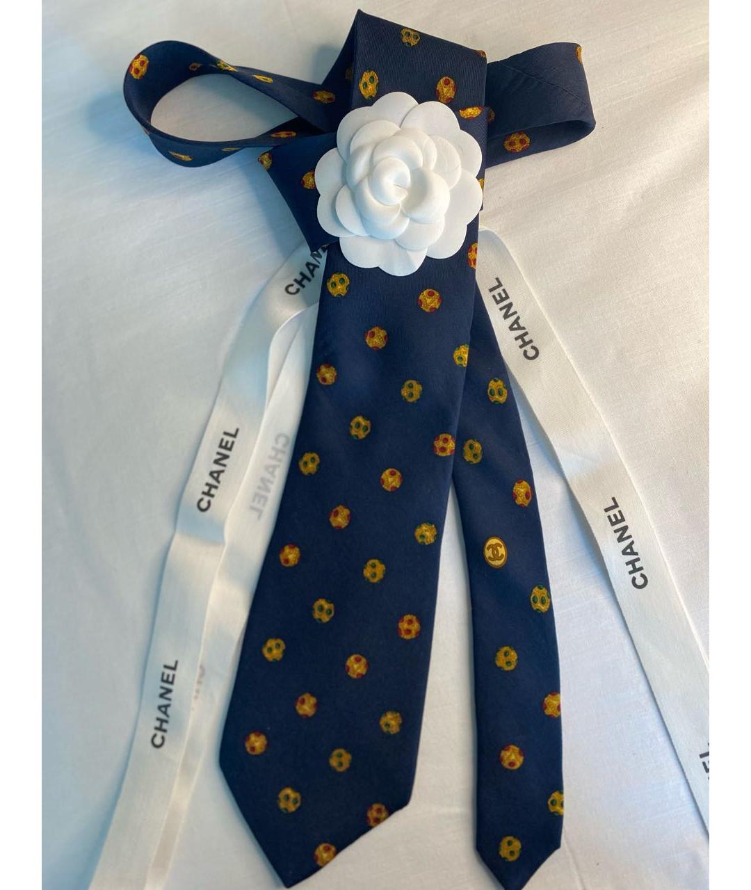 CHANEL PRE-OWNED Мульти шелковый галстук, фото 6