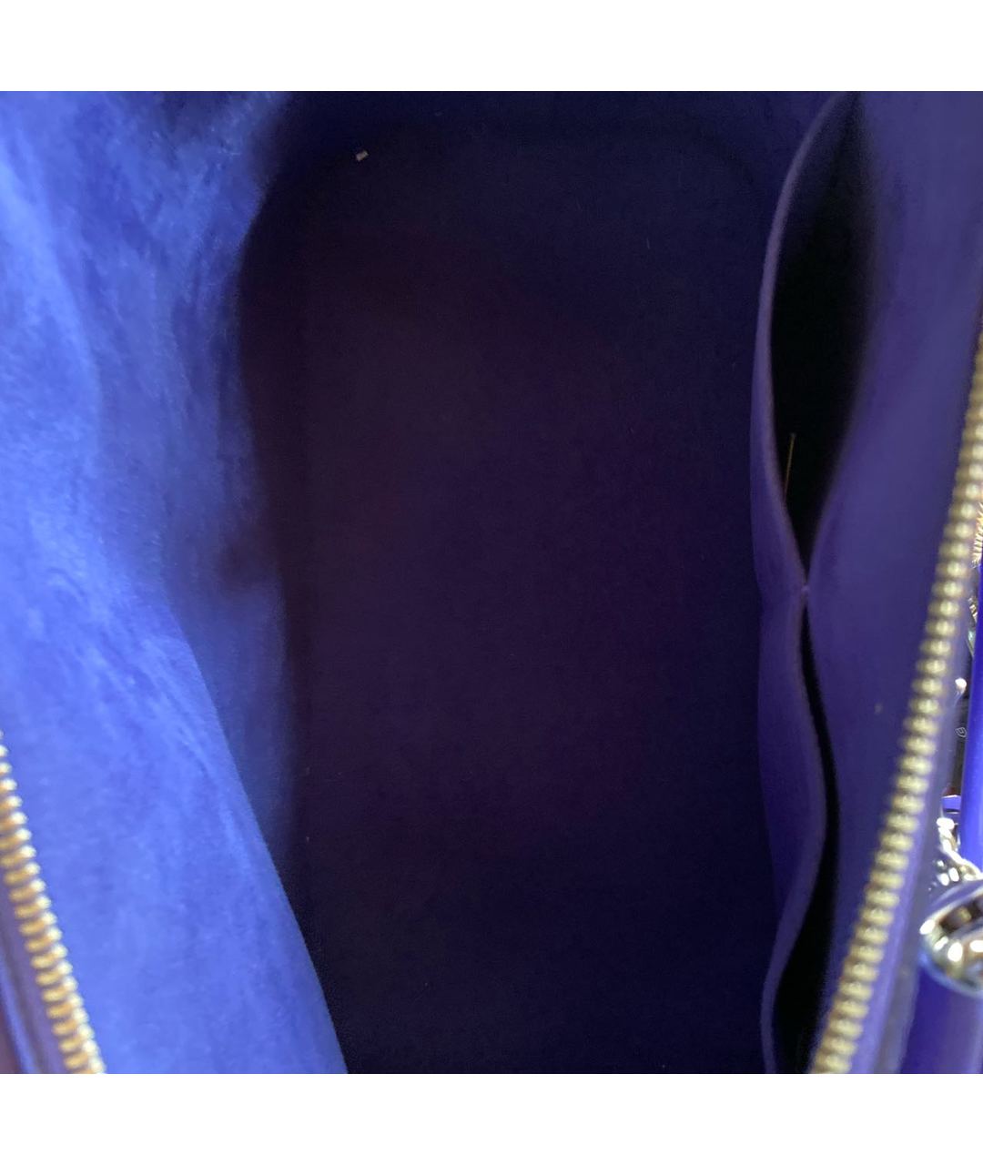 LOUIS VUITTON PRE-OWNED Фиолетовая кожаная сумка тоут, фото 4