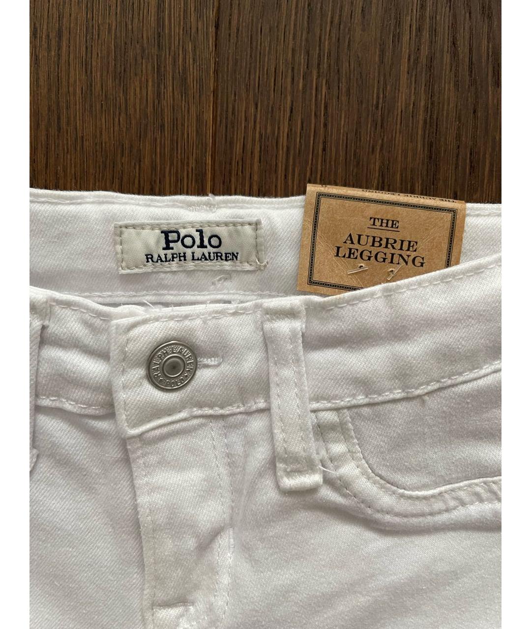 POLO RALPH LAUREN Белые деним детские джинсы, фото 3