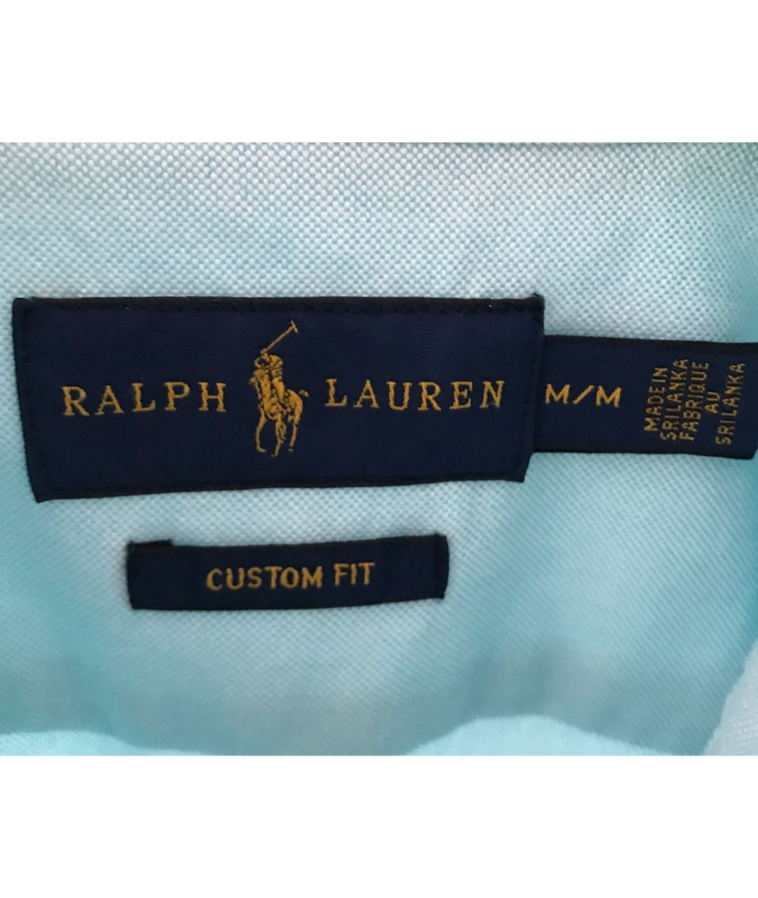 RALPH LAUREN Голубая хлопковая рубашка, фото 3