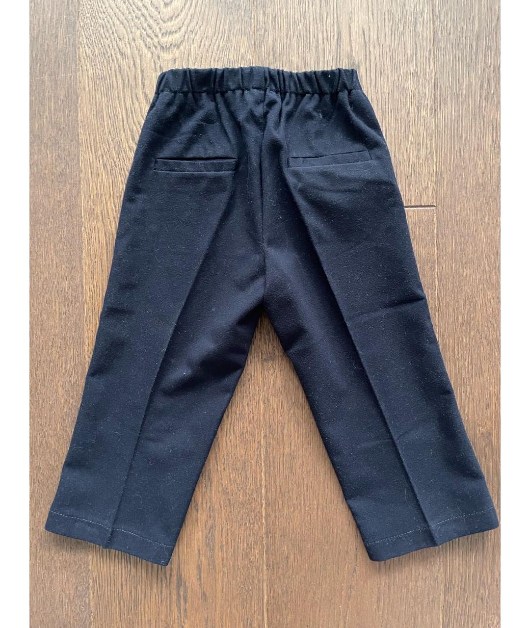 IL GUFO Темно-синие вискозные брюки и шорты, фото 2