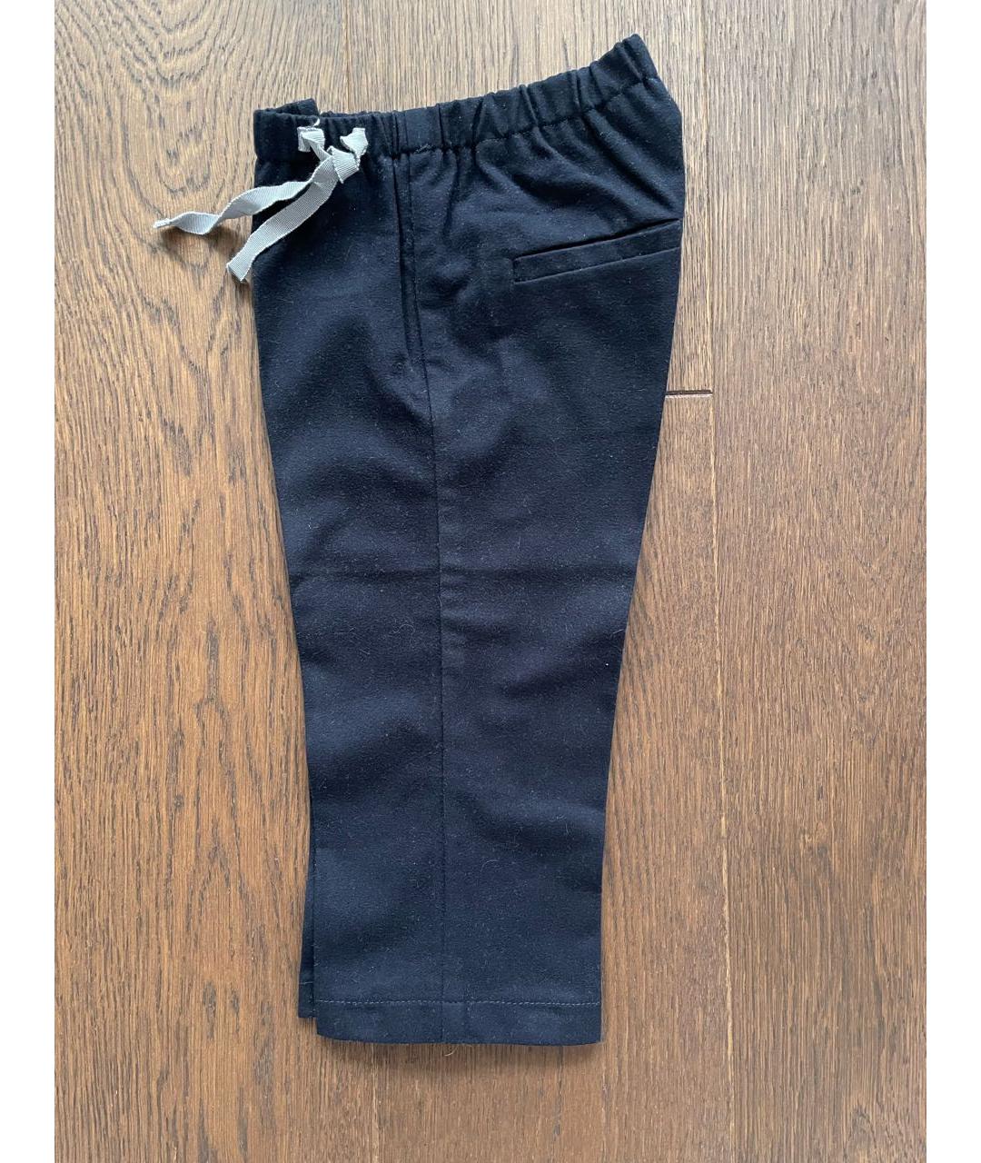 IL GUFO Темно-синие вискозные брюки и шорты, фото 4