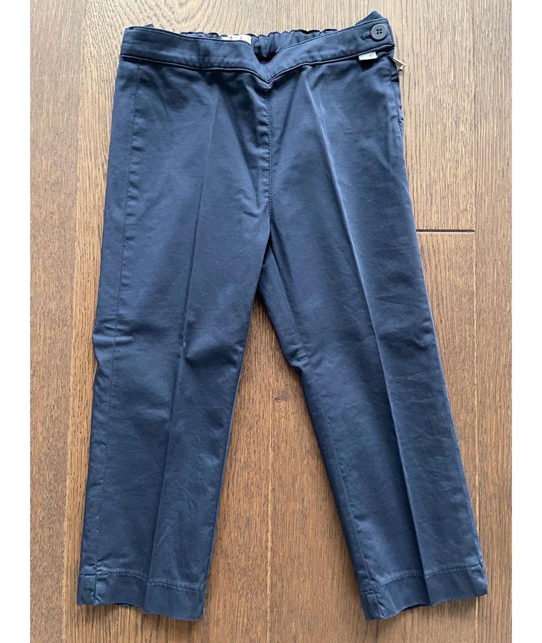 IL GUFO Темно-синие хлопковые брюки и шорты, фото 6