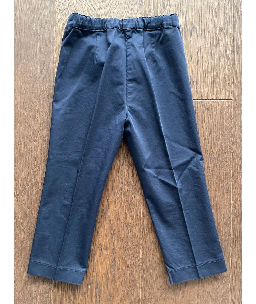 IL GUFO Темно-синие хлопковые брюки и шорты, фото 2