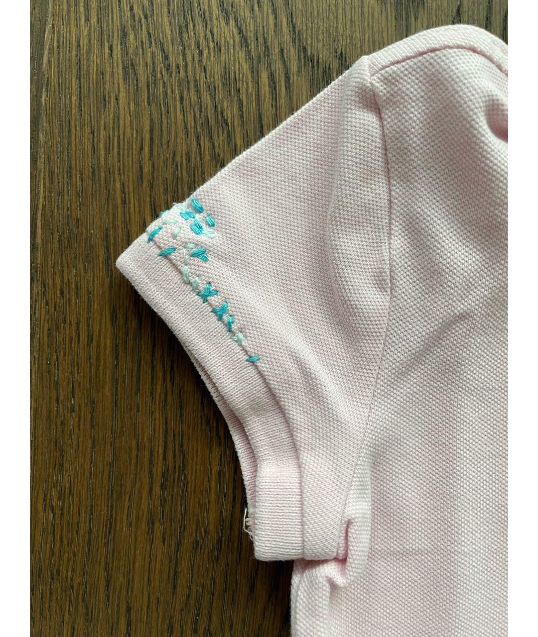 POLO RALPH LAUREN Розовый хлопковый детская футболка / топ, фото 6