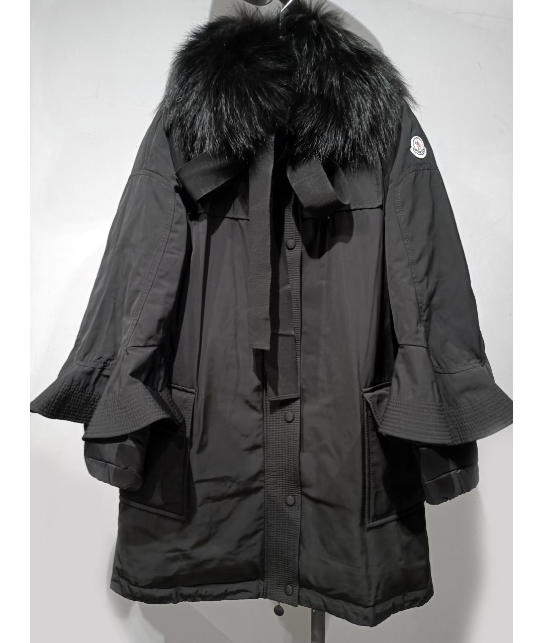 MONCLER Черный пуховик, фото 10
