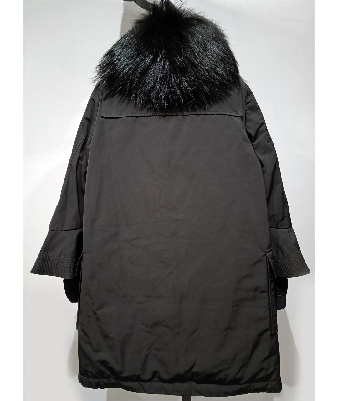 MONCLER Черный пуховик, фото 2