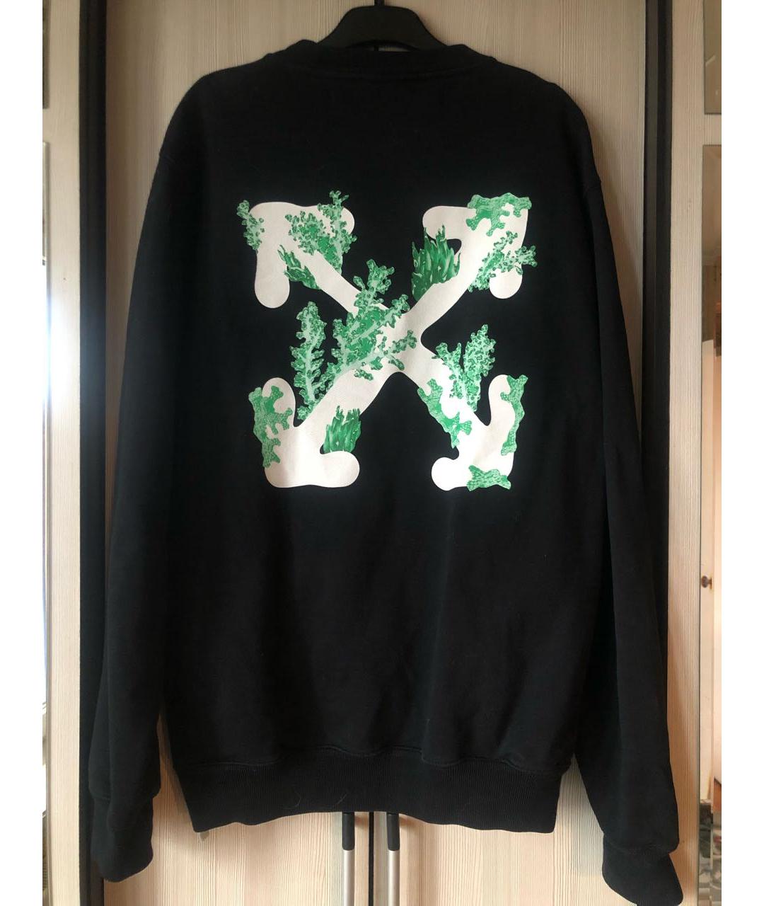 OFF-WHITE Черный хлопковый джемпер / свитер, фото 2