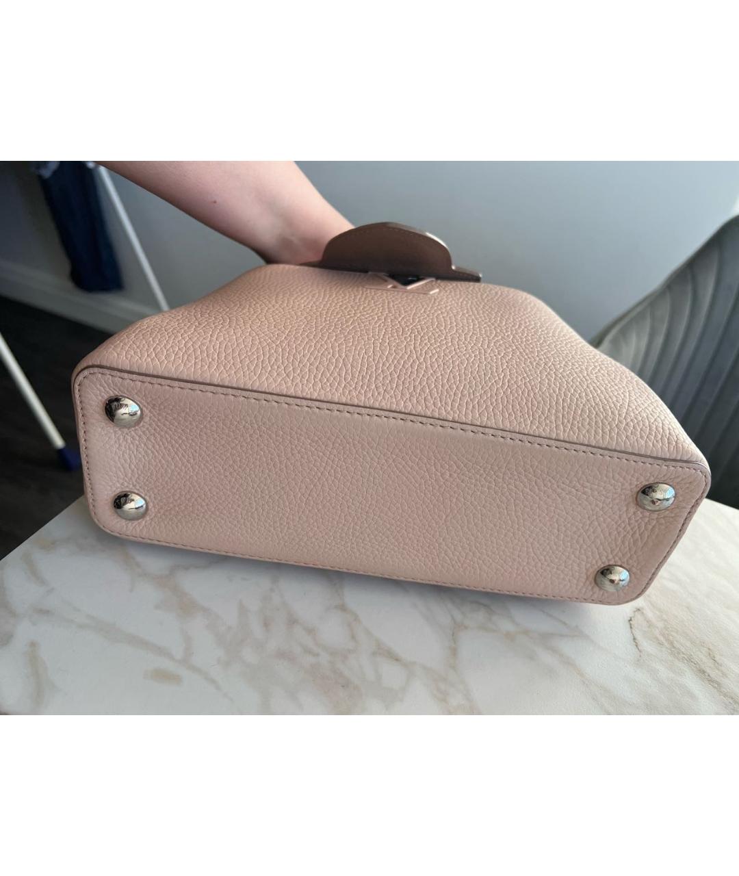LOUIS VUITTON Розовая кожаная сумка через плечо, фото 5