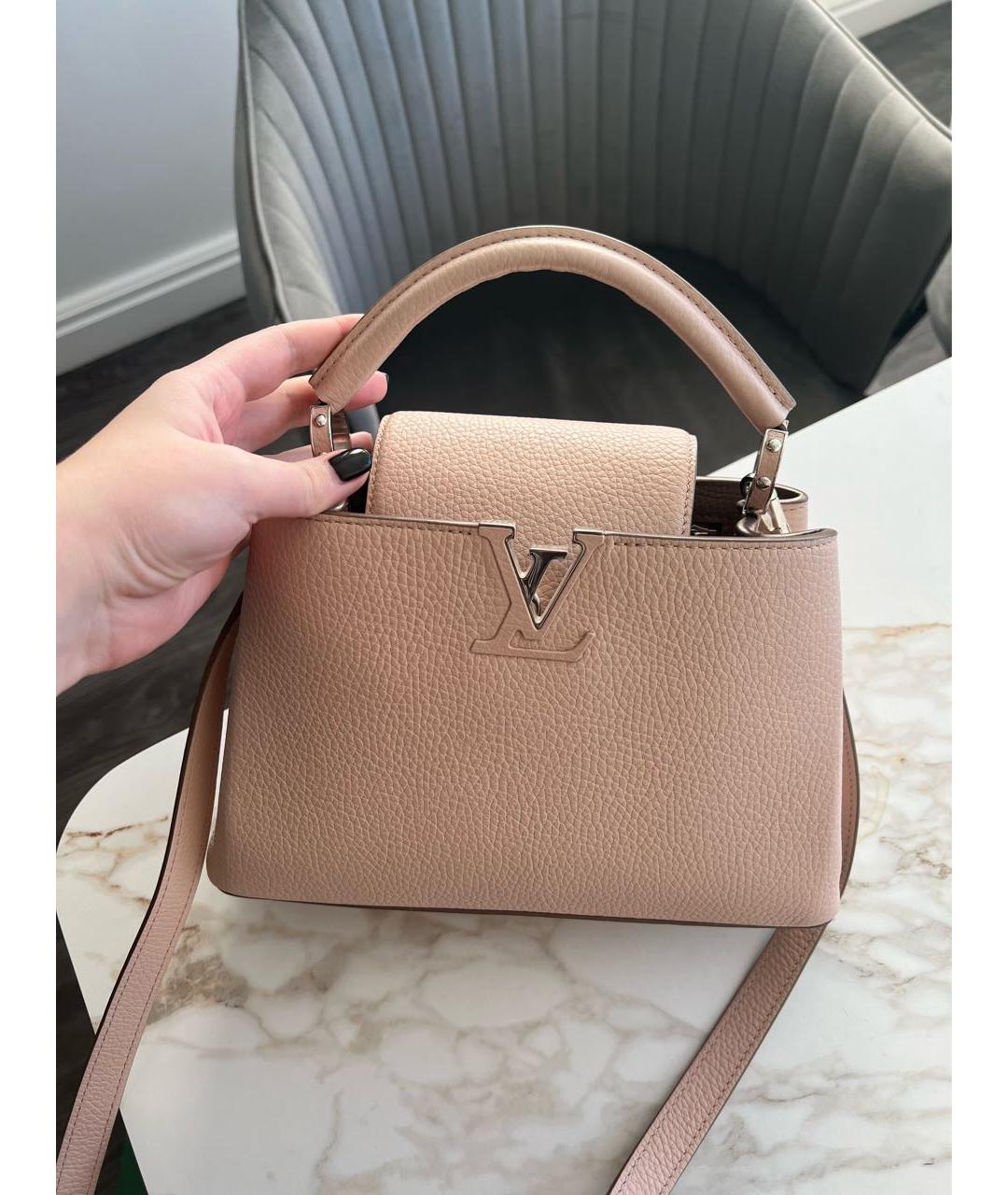 LOUIS VUITTON Розовая кожаная сумка через плечо, фото 8