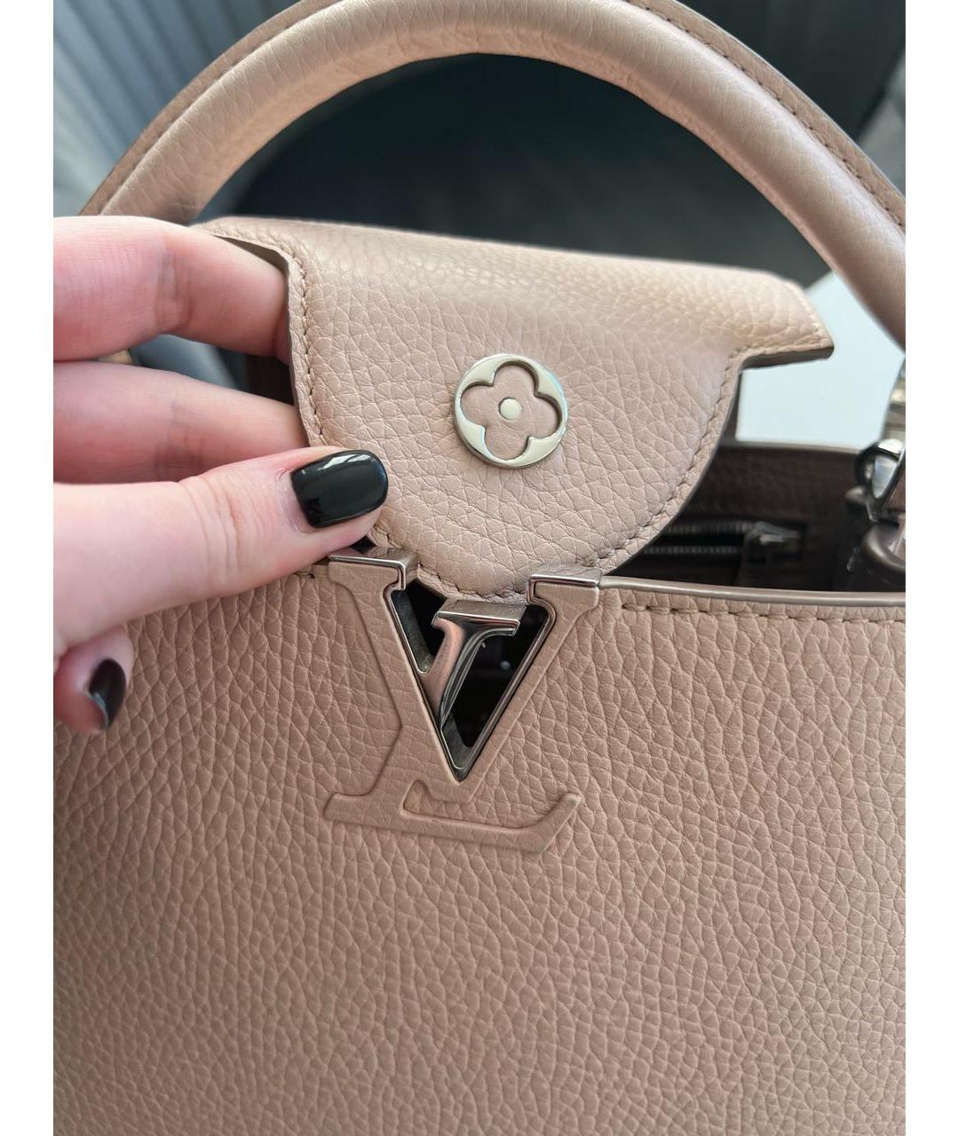 LOUIS VUITTON Розовая кожаная сумка через плечо, фото 2