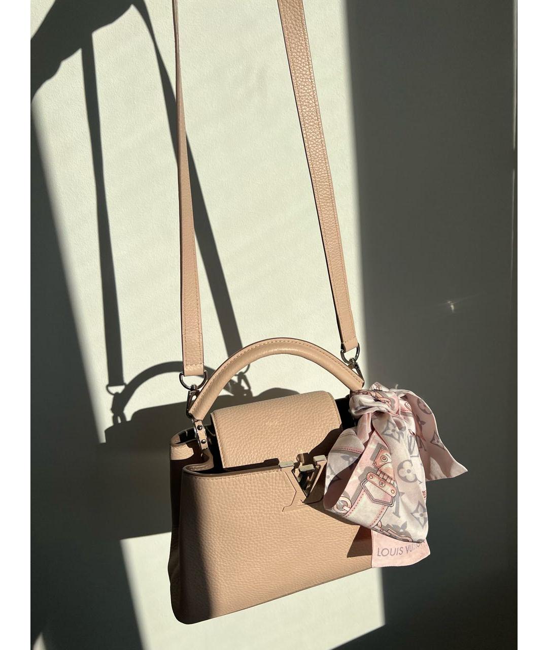LOUIS VUITTON Розовая кожаная сумка через плечо, фото 4