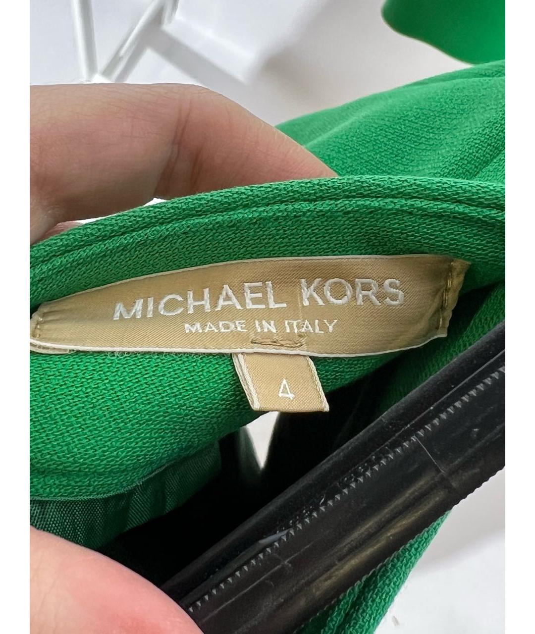 MICHAEL KORS Зеленая юбка мини, фото 3