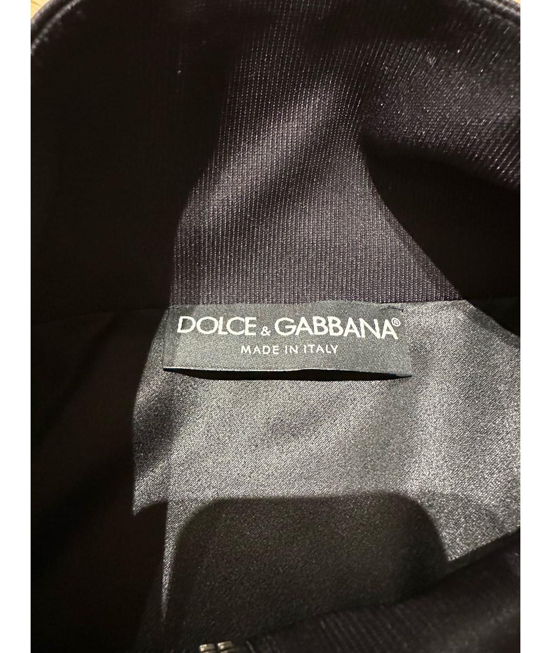DOLCE&GABBANA Черная полиэстеровая куртка, фото 7