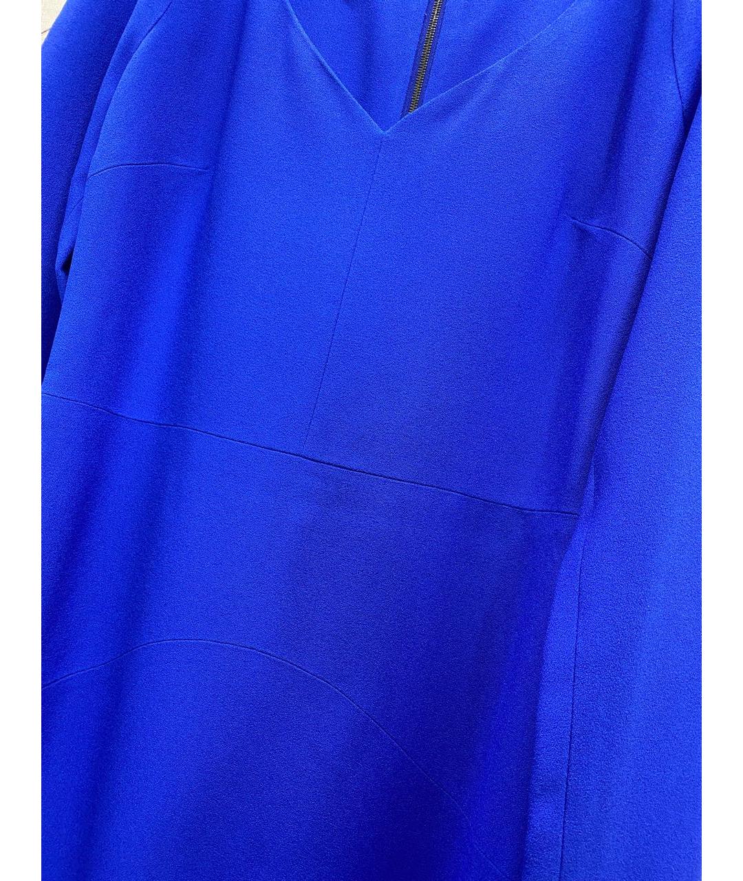 ANTONIO BERARDI Синее ацетатное платье, фото 4