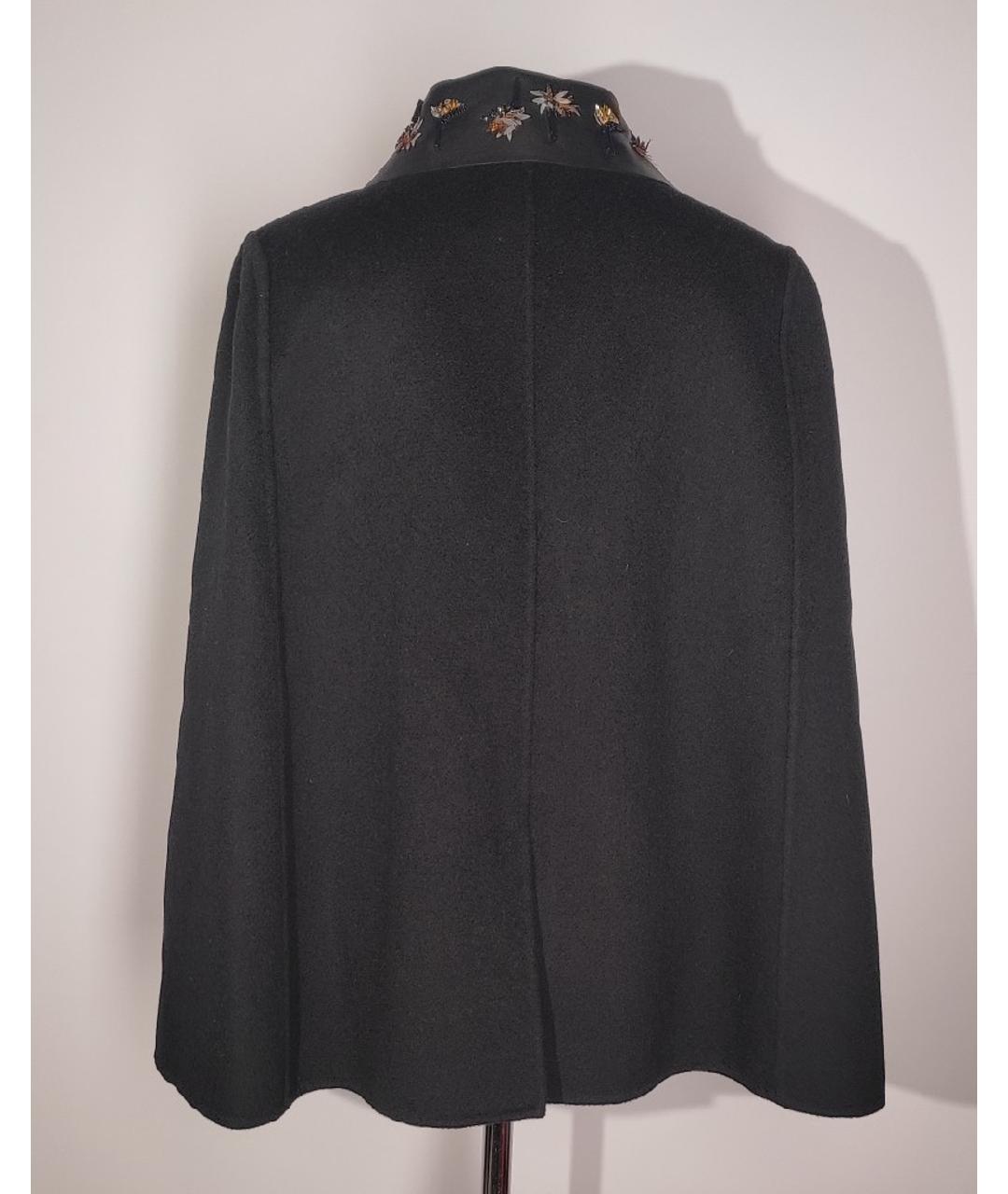 FENDI Черное шерстяное пальто, фото 3