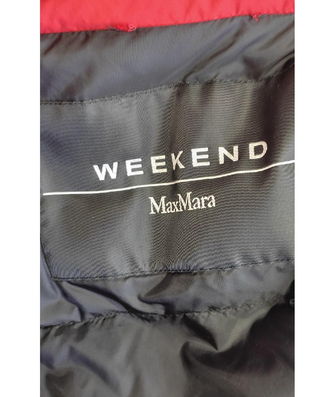 WEEKEND MAX MARA Красная полиамидовая куртка, фото 4