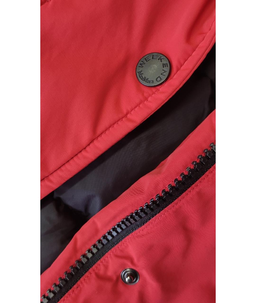 WEEKEND MAX MARA Красная полиамидовая куртка, фото 8
