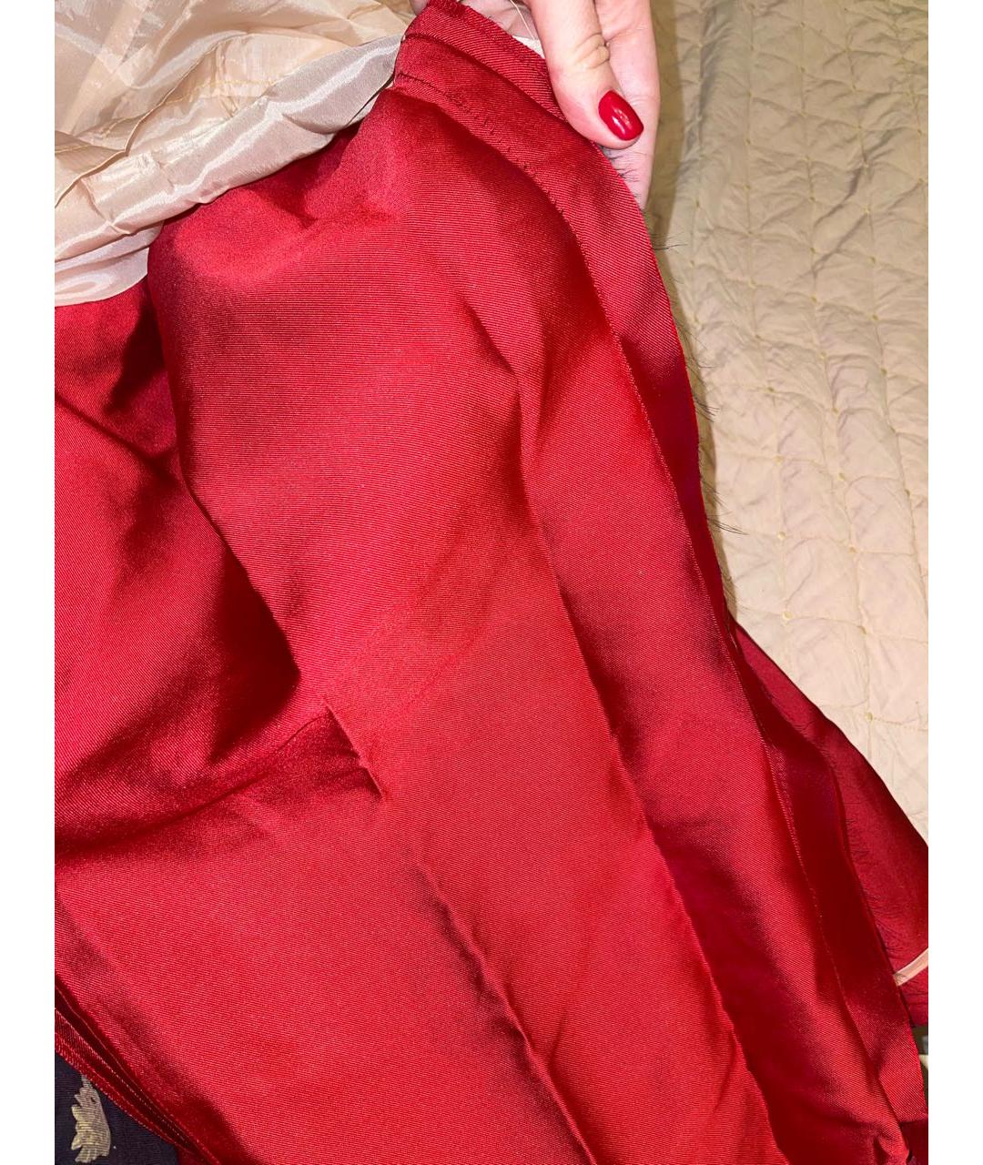 MERCHANT ARCHIVE Красное полиэстеровое вечернее платье, фото 4