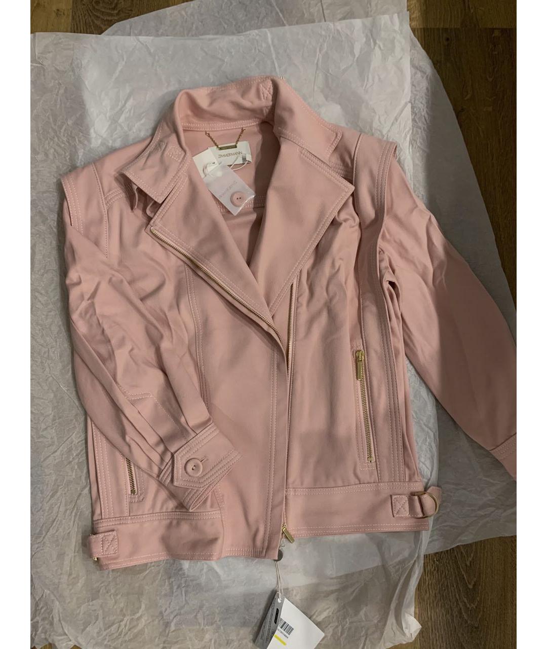 ZIMMERMANN Розовая хлопковая куртка, фото 5