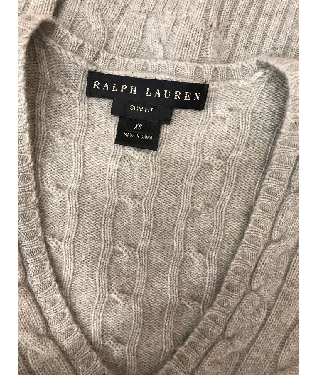 RALPH LAUREN Серый джемпер / свитер, фото 4