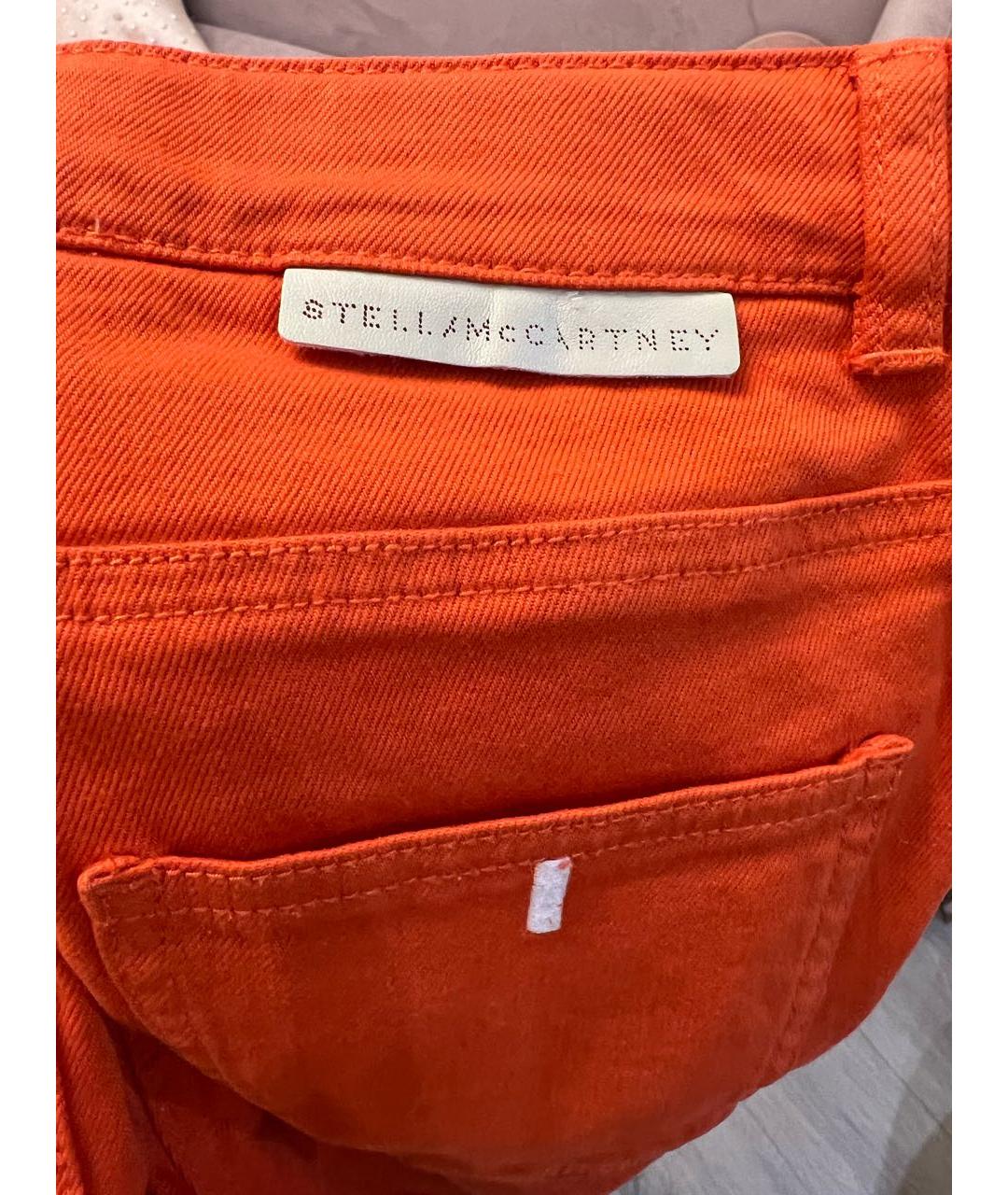 STELLA MCCARTNEY Оранжевое деним детские джинсы, фото 2