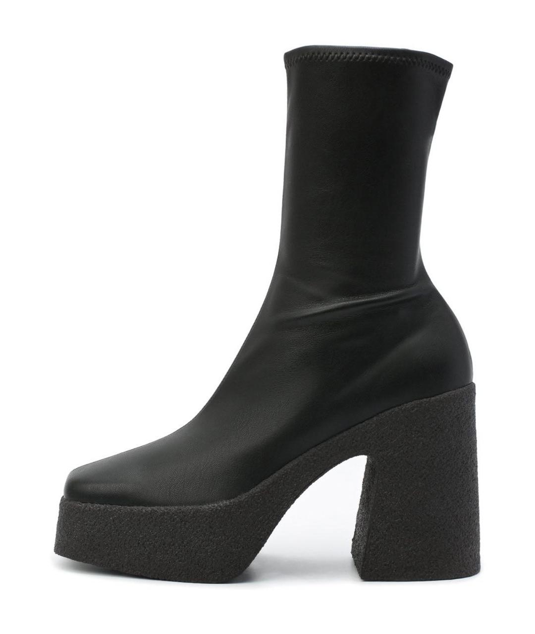 STELLA MCCARTNEY Черные кожаные ботинки, фото 9