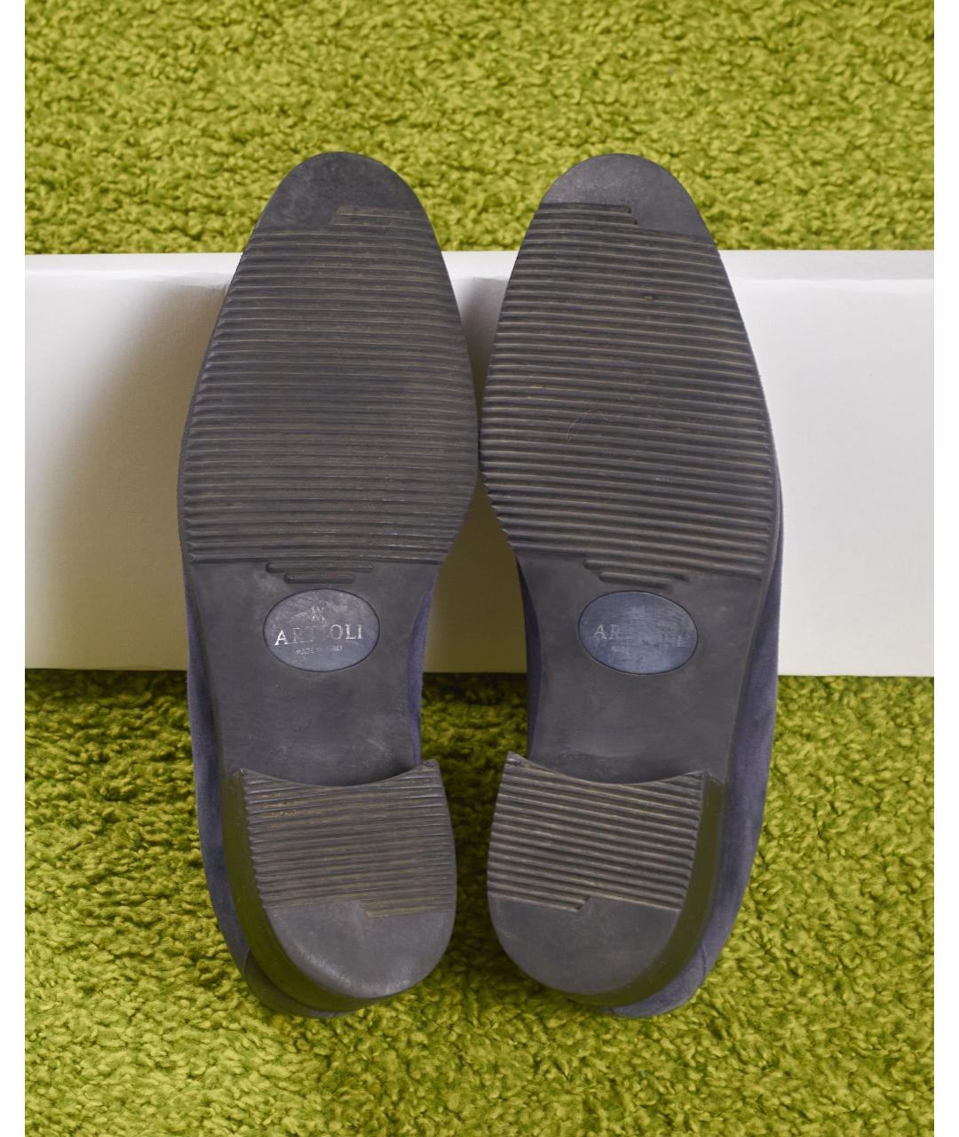 ARTIOLI Синие замшевые туфли, фото 7