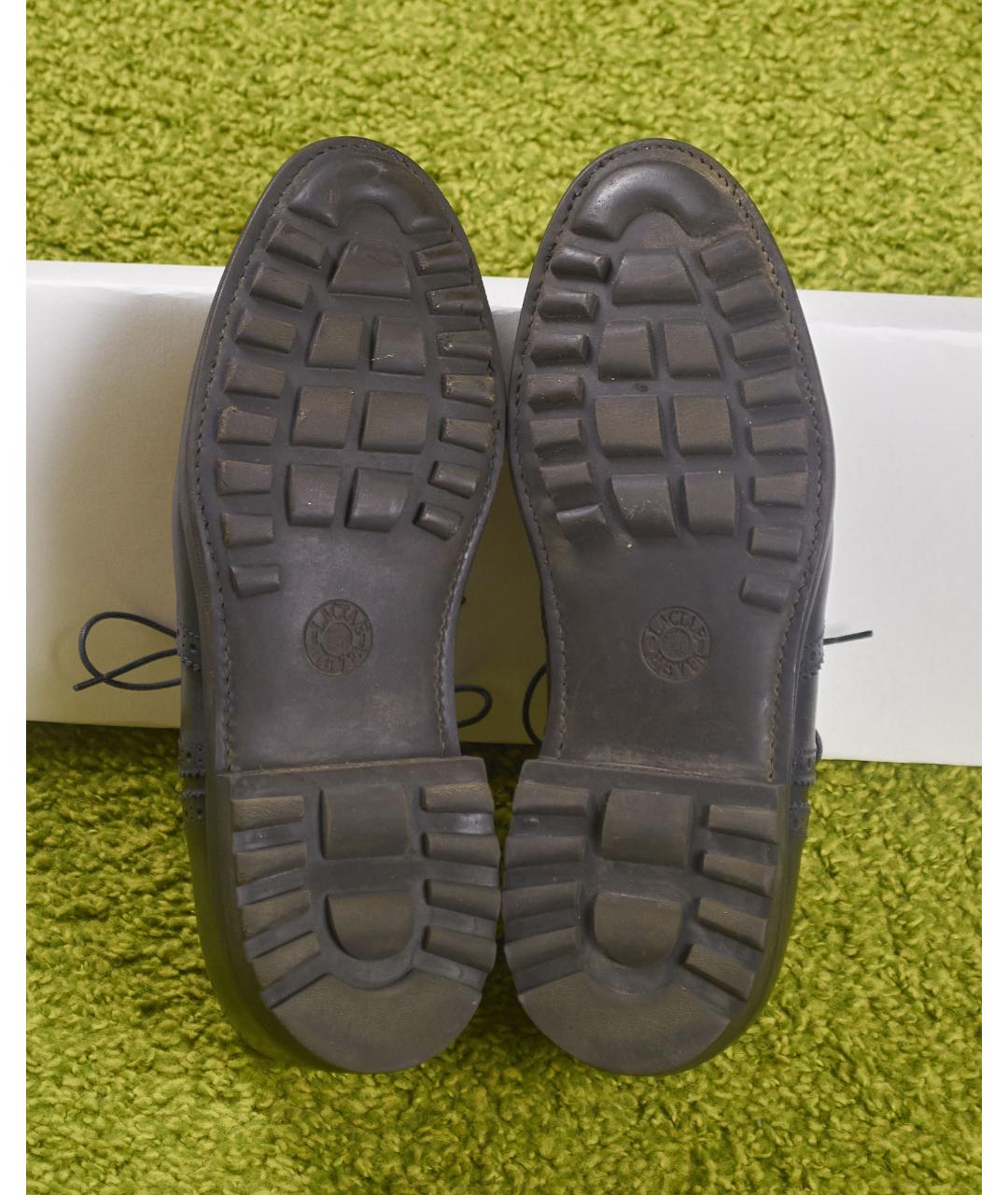DOUCAL'S Темно-синие кожаные туфли, фото 7