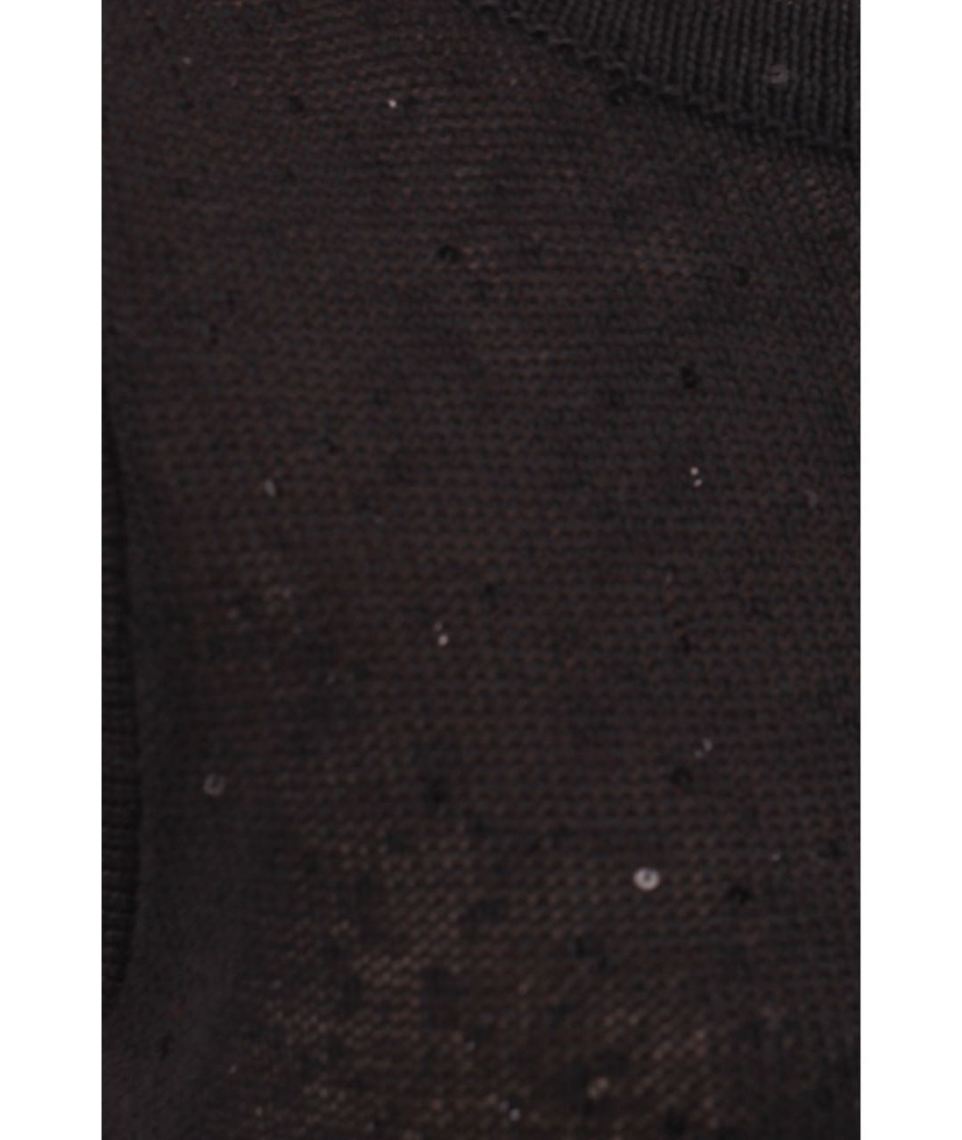 BRUNELLO CUCINELLI Черный льняной джемпер / свитер, фото 4