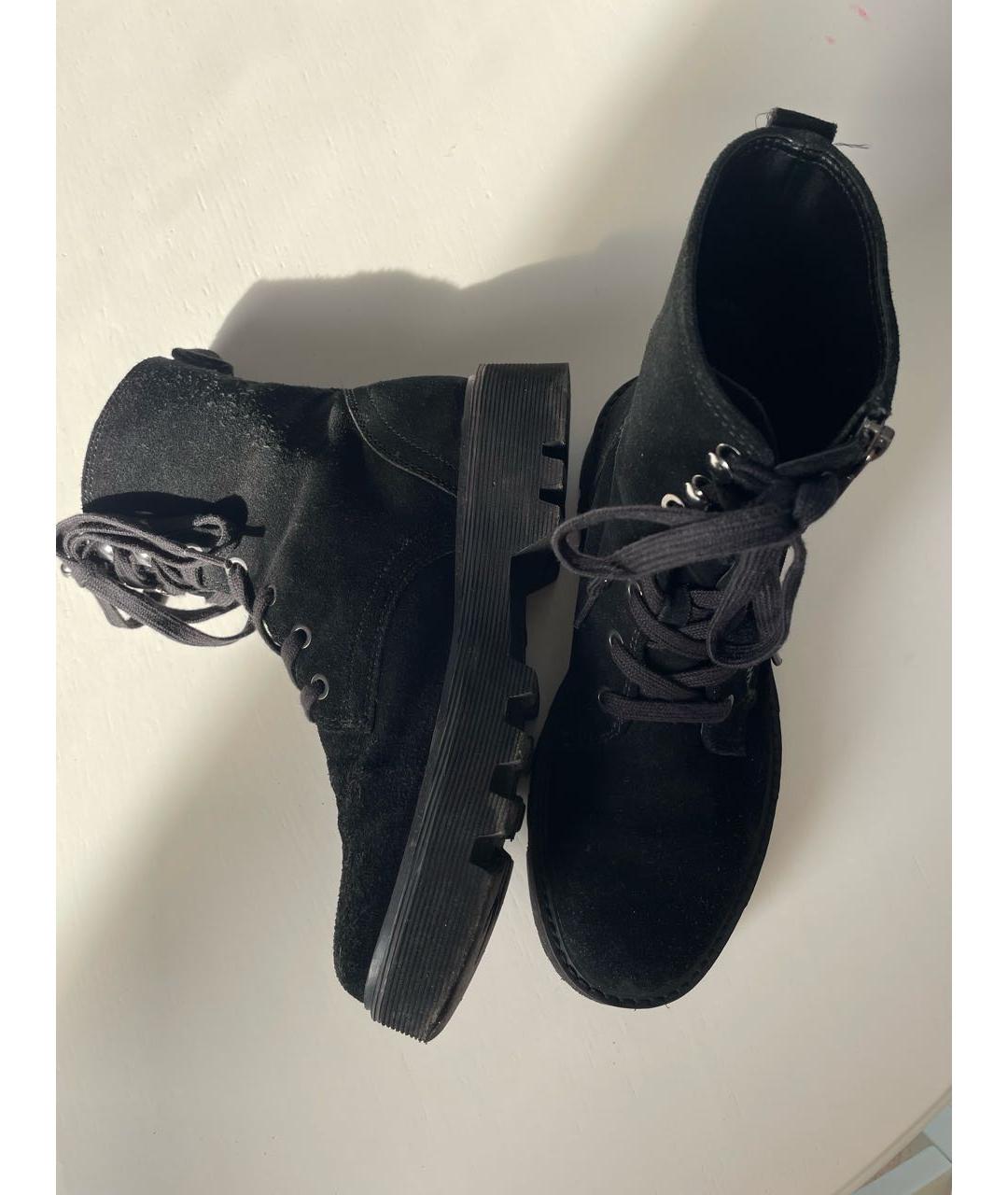 CALVIN KLEIN Черные замшевые ботинки, фото 5