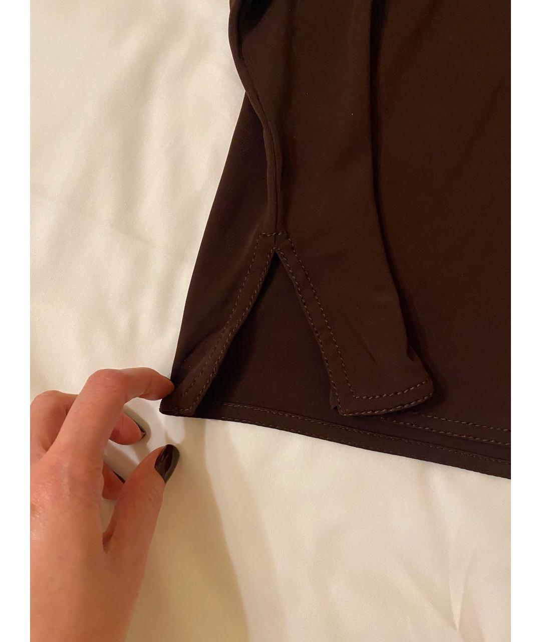 HERMES PRE-OWNED Черная вискозная блузы, фото 4