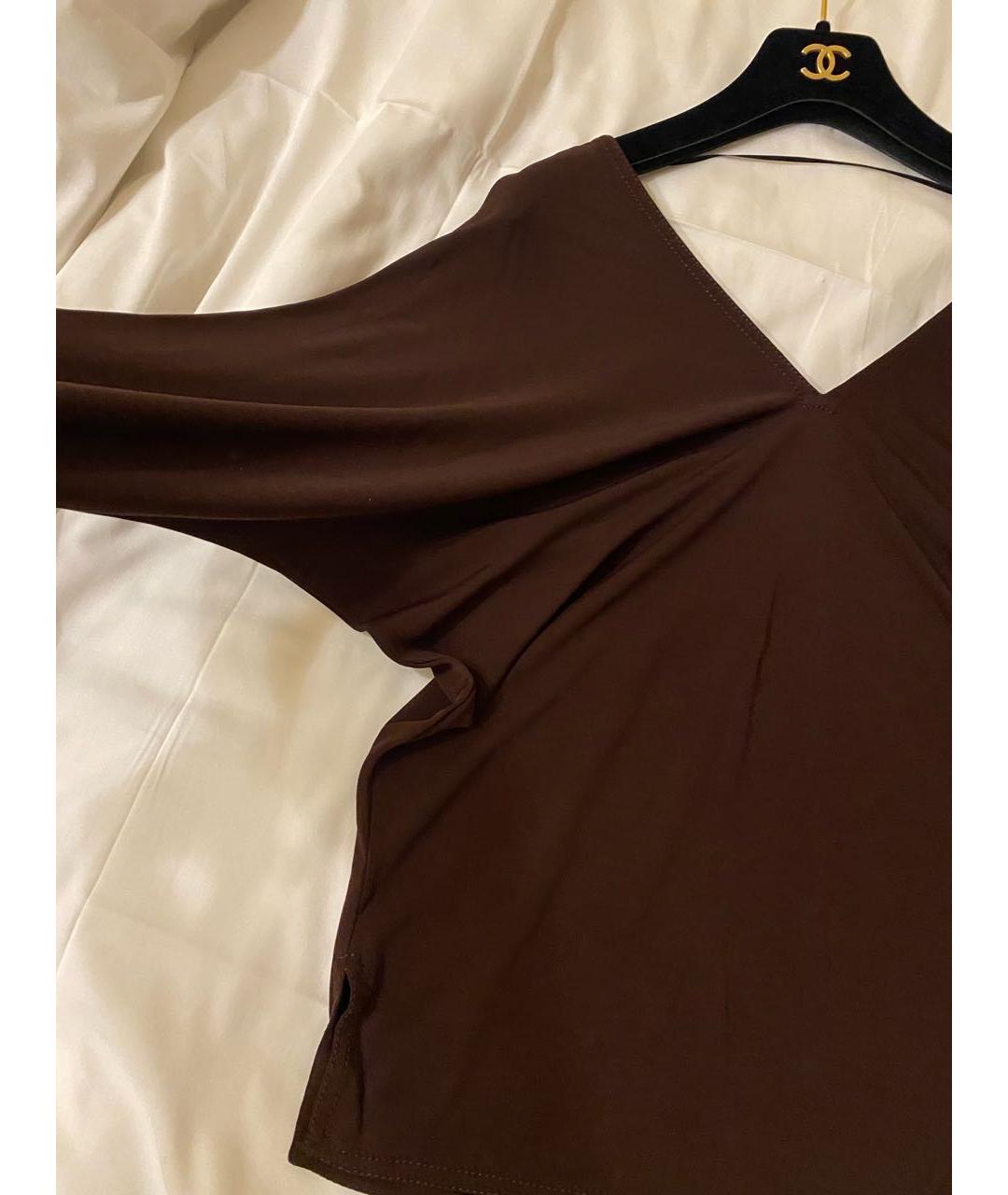 HERMES PRE-OWNED Черная вискозная блузы, фото 3