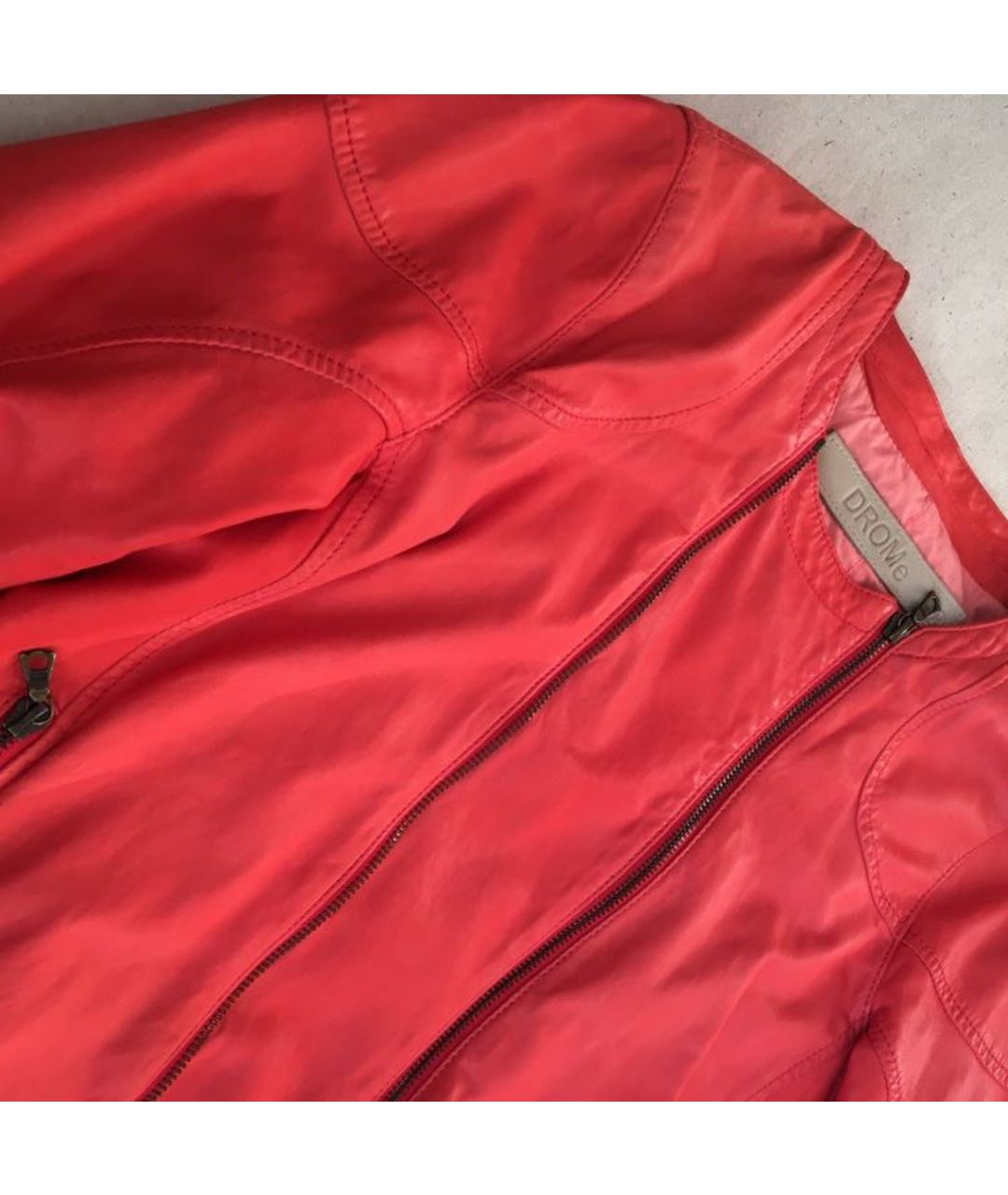 DROME Красная кожаная куртка, фото 6