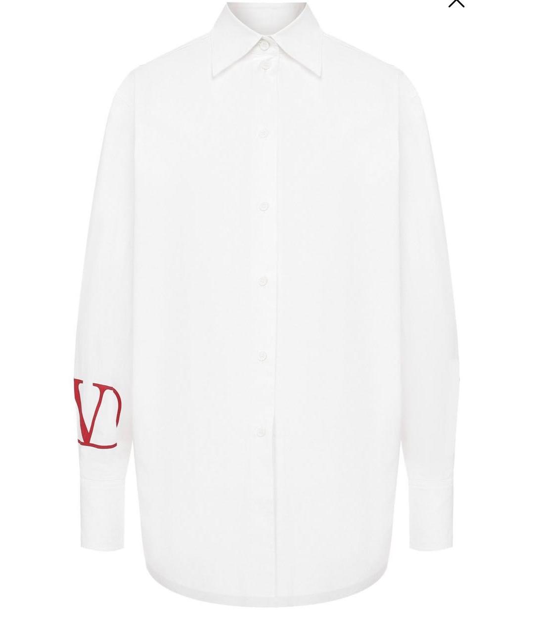 VALENTINO Белая хлопковая рубашка, фото 5
