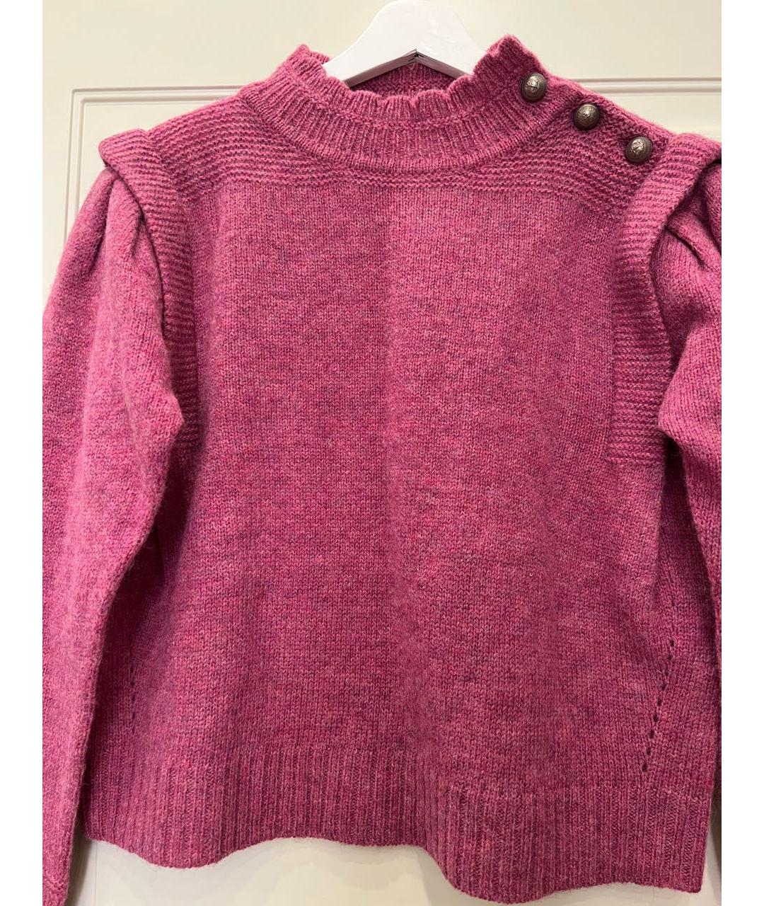 ISABEL MARANT ETOILE Розовый шерстяной джемпер / свитер, фото 3