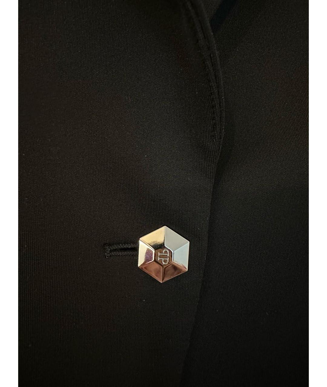 PHILIPP PLEIN Черный вискозный жакет/пиджак, фото 5